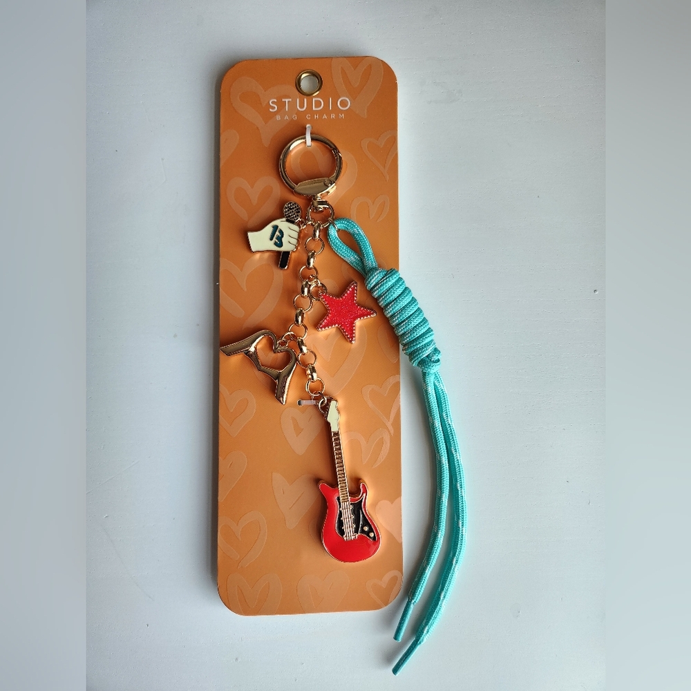 Taylor Swift Inspired Charm Bag Keychain Bag Purse 13 Guitar Star Studio Keyring